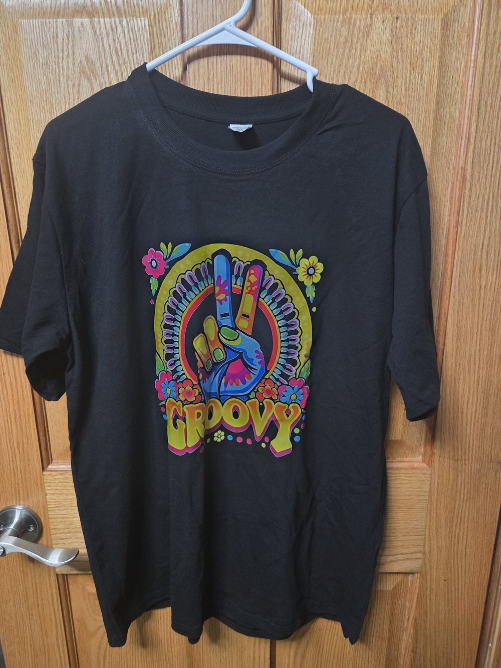 XL Lot Of 2 Hippie/BoHo T-ShirtsKids Groovy' Peace Sign Graphic T‑Shirt